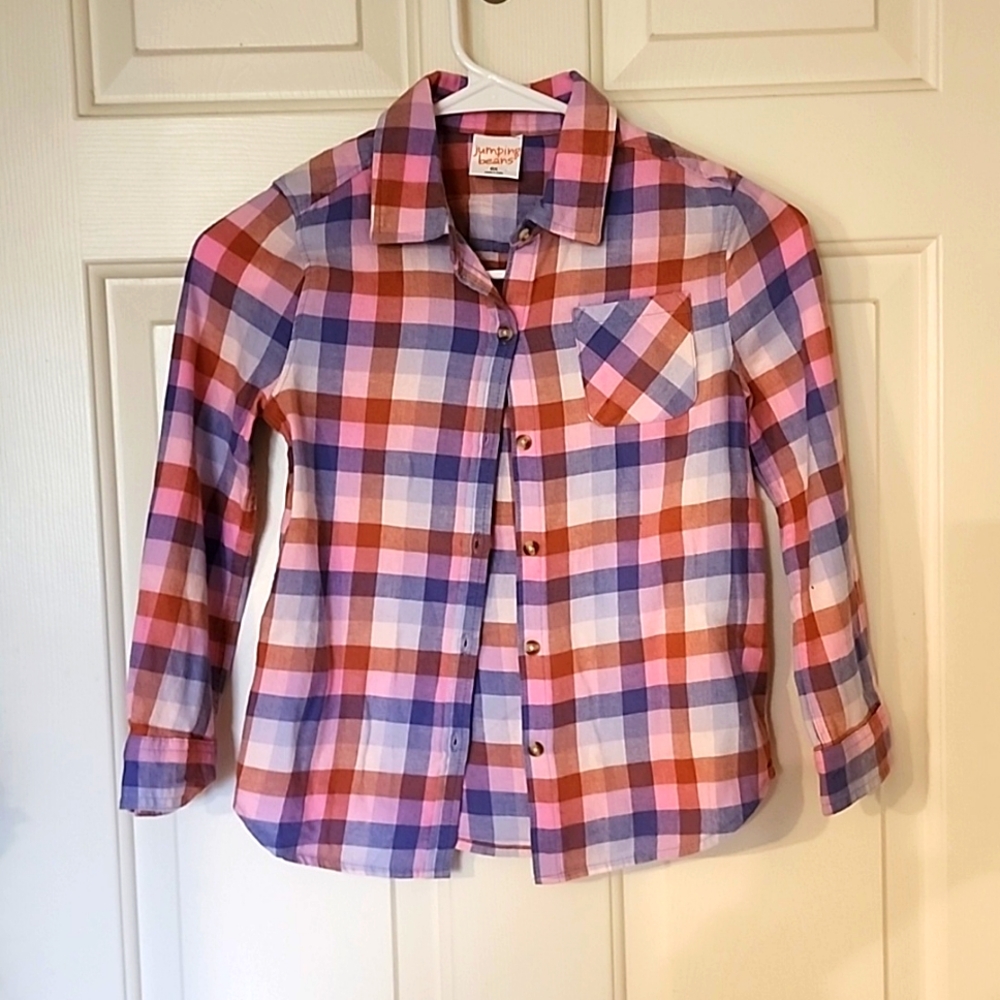 Plaid Button Down Top
